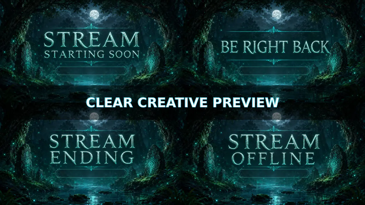 Enchanted Forest stream starting screen preview