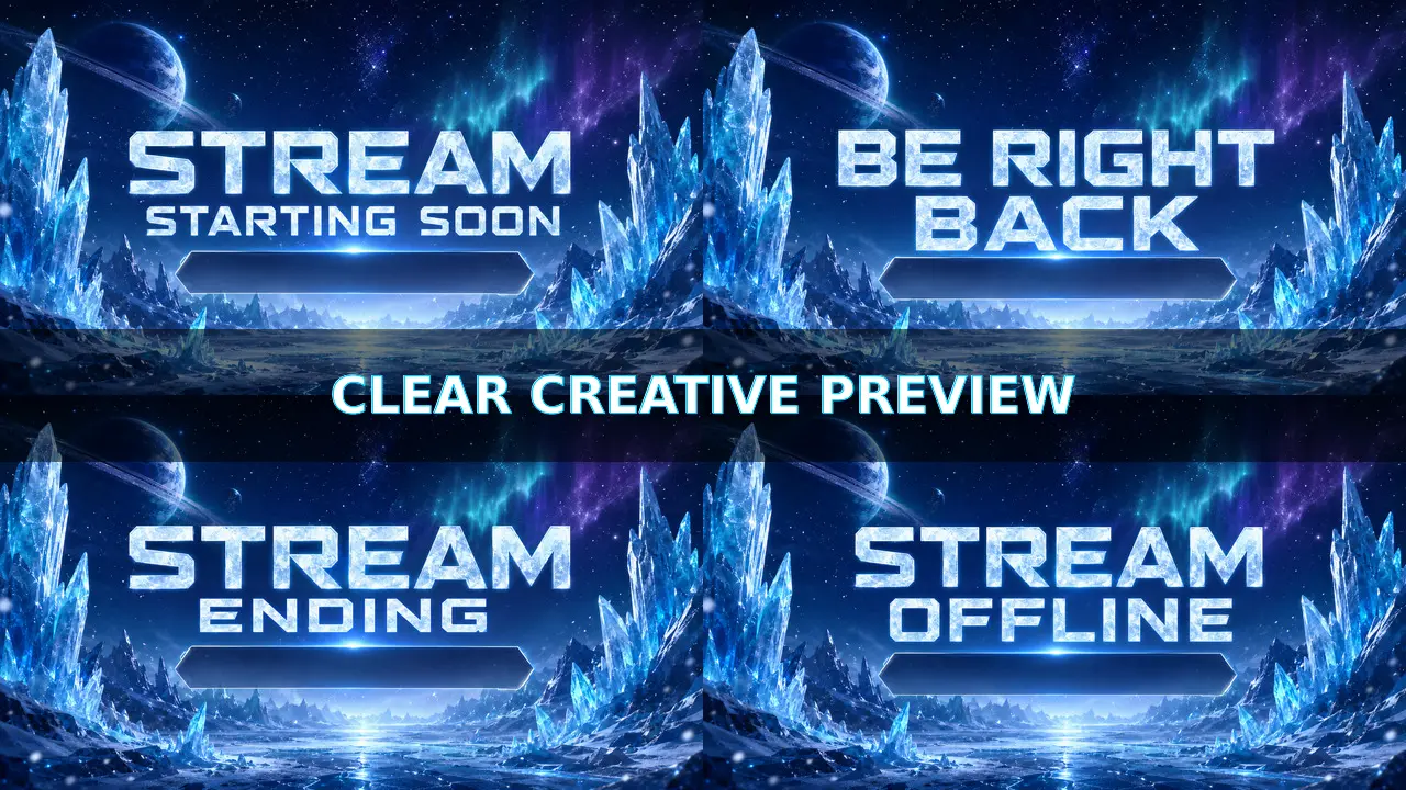 Frozen Cosmic stream starting screen preview